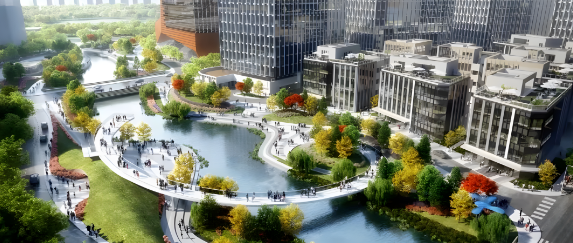 上海市宝山区中集金地美兰城3000㎡独栋企业总部出售丨美兰湖地铁上盖项目，上海科创中心