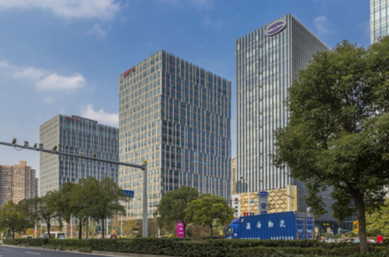 上海杨浦区宝地大厦写字楼租售、设施齐全、约700个停车位、地铁4、12号线