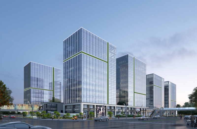 上海虹桥豪盛广场，立体交通，长三角一体化新标杆，约4000-6000㎡独栋出售