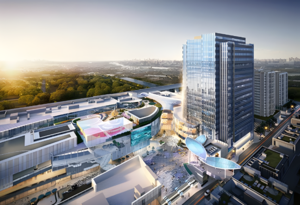 上海市青浦区天空万科中心独栋出售，西虹桥万科高端商办综合体，地铁上盖总部独栋